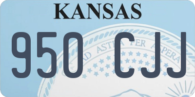 KS license plate 950CJJ