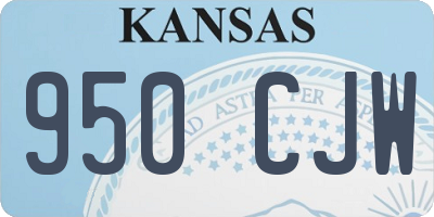 KS license plate 950CJW