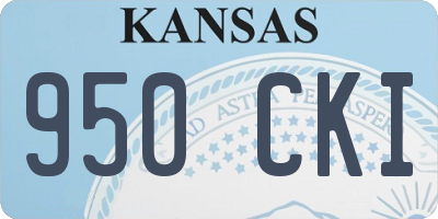 KS license plate 950CKI