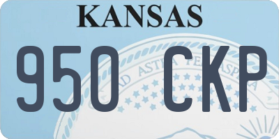 KS license plate 950CKP