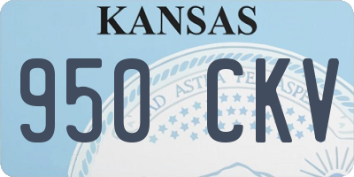 KS license plate 950CKV