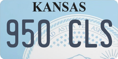 KS license plate 950CLS