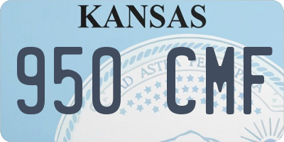 KS license plate 950CMF