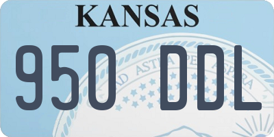 KS license plate 950DDL