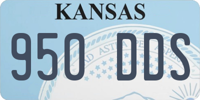 KS license plate 950DDS