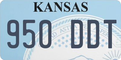 KS license plate 950DDT