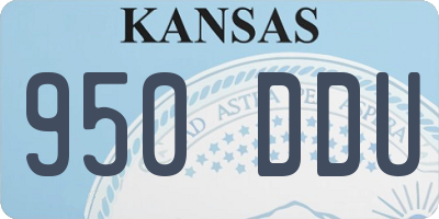 KS license plate 950DDU