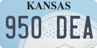 KS license plate 950DEA