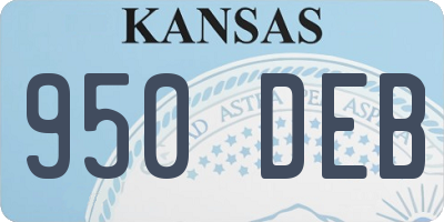 KS license plate 950DEB