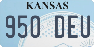 KS license plate 950DEU