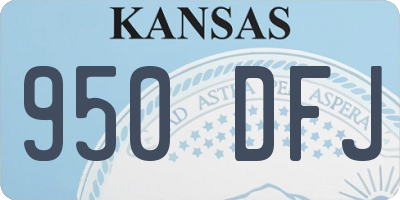 KS license plate 950DFJ