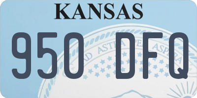 KS license plate 950DFQ