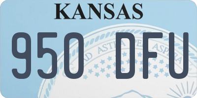 KS license plate 950DFU