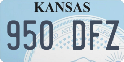 KS license plate 950DFZ