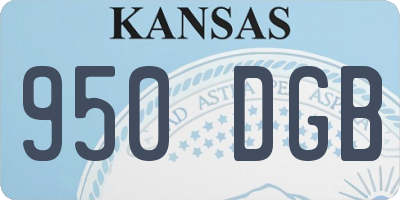 KS license plate 950DGB