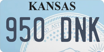 KS license plate 950DNK