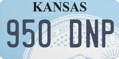 KS license plate 950DNP