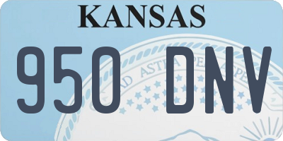 KS license plate 950DNV