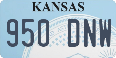 KS license plate 950DNW