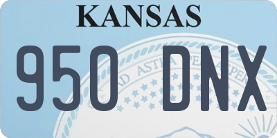 KS license plate 950DNX