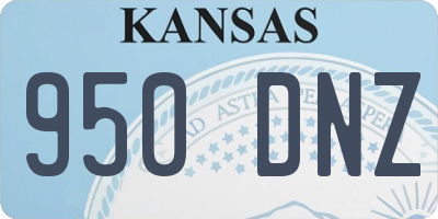KS license plate 950DNZ