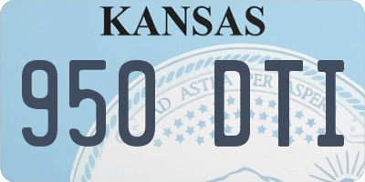 KS license plate 950DTI