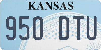KS license plate 950DTU