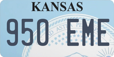 KS license plate 950EME