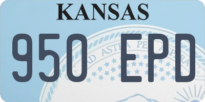 KS license plate 950EPD