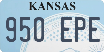 KS license plate 950EPE