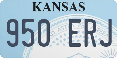KS license plate 950ERJ