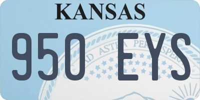 KS license plate 950EYS