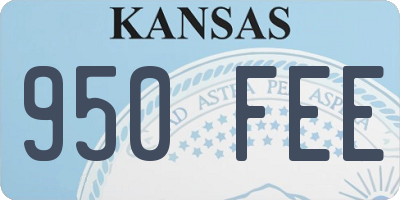 KS license plate 950FEE