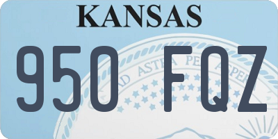 KS license plate 950FQZ