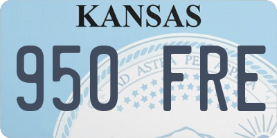 KS license plate 950FRE