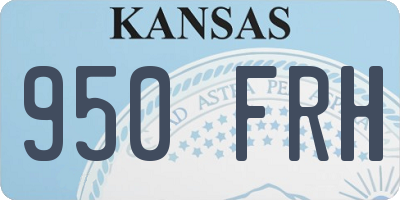 KS license plate 950FRH