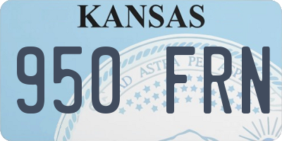 KS license plate 950FRN