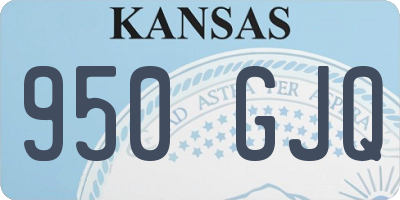 KS license plate 950GJQ