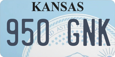 KS license plate 950GNK