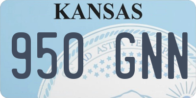 KS license plate 950GNN
