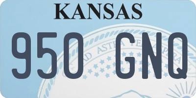 KS license plate 950GNQ