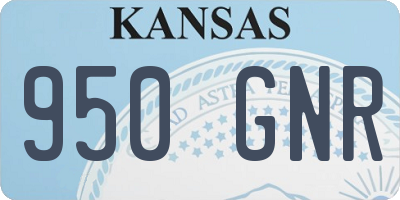 KS license plate 950GNR