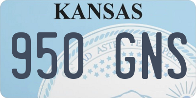 KS license plate 950GNS