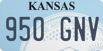 KS license plate 950GNV