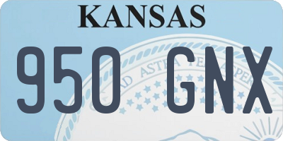 KS license plate 950GNX
