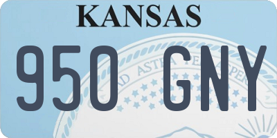 KS license plate 950GNY