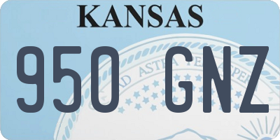 KS license plate 950GNZ