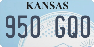 KS license plate 950GQO