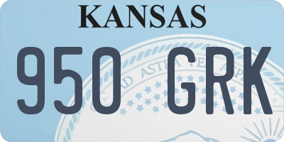 KS license plate 950GRK