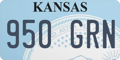 KS license plate 950GRN